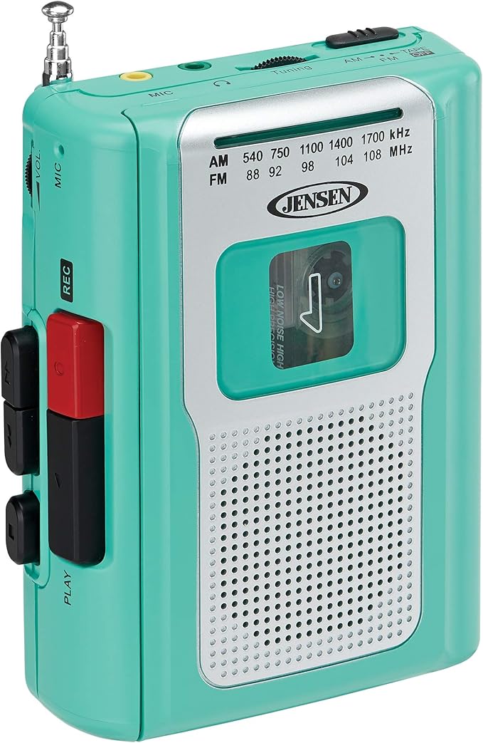 Jensen CR-100TE Retro Portable Radio Cassette Recorder – ODD TAPE