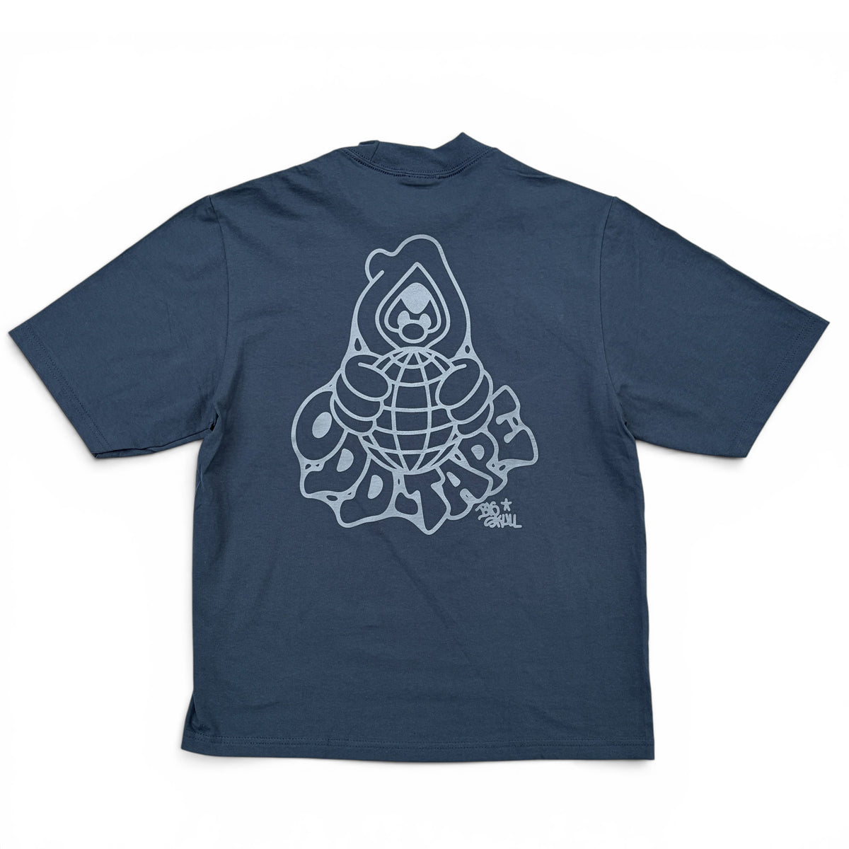 BIG SKULL × ODD TAPE DUB MONK T-shirts - NAVY