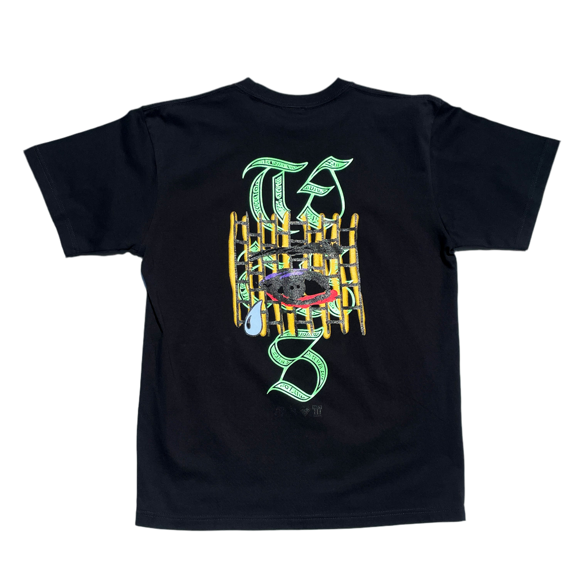 TEARS T-shirts BLACK - ILL-SUGI × ODD TAPE DUPLICATION