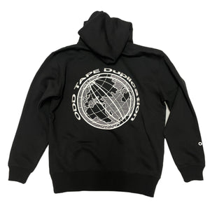 ODD TAPE OFFICIAL HOODIE - BLACK / WHITE Print