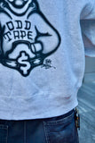 ODD TAPE × BIG SKULL AIRBRUSH ZIP HOODIE