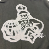 ODD TAPE × BIG SKULL AIRBRUSH ZIP HOODIE