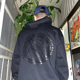 ODD TAPE OFFICIAL HOODIE - BLACK / BLACK Print