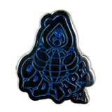 BIG SKULL CHILD MONK PIN BADGE
