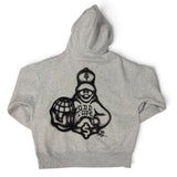 ODD TAPE × BIG SKULL AIRBRUSH ZIP HOODIE