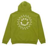 Sun Logo Fleece Hood LEAF - GOOD MORNING TAPES