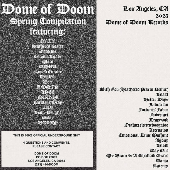 Dome of Doom Spring Compilation 【TAPE】-  DOME OF DOOM